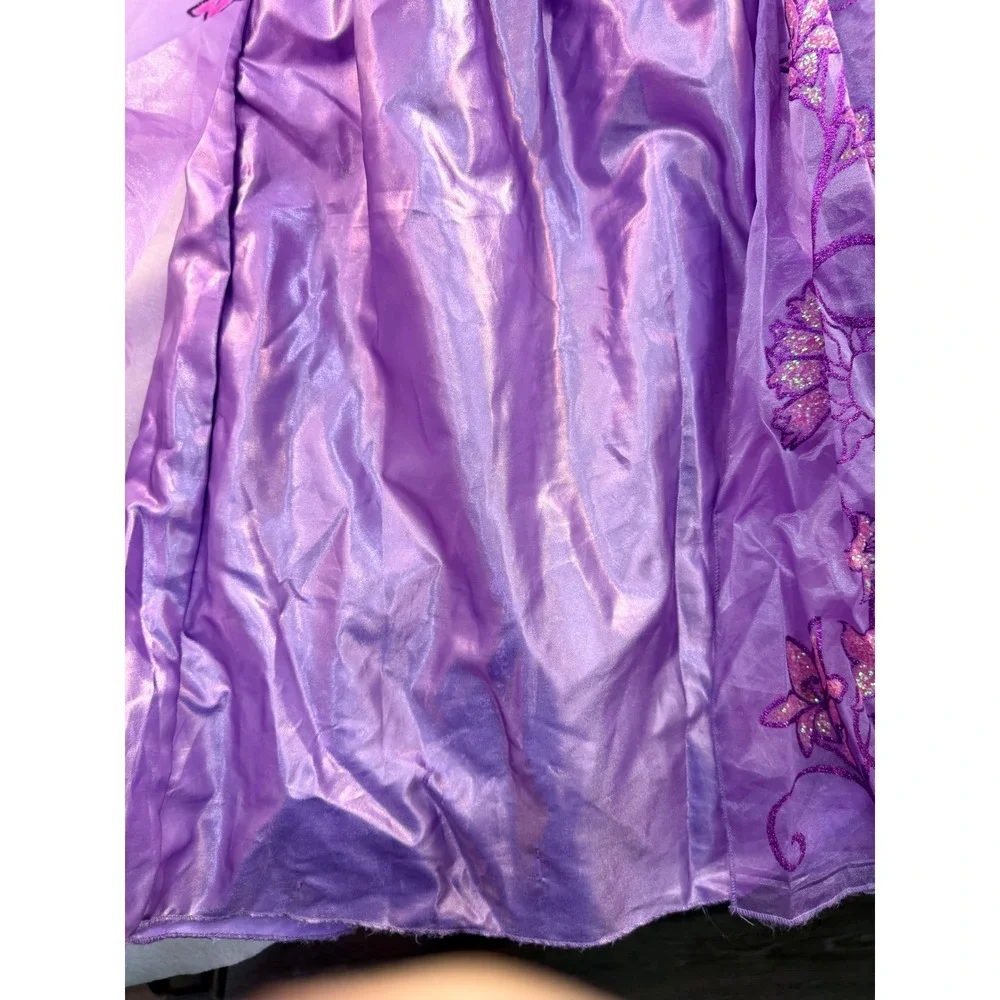 Disney Store Rapunzel Tangled Costume Dress Braided Headband 9/10 Purple Kids